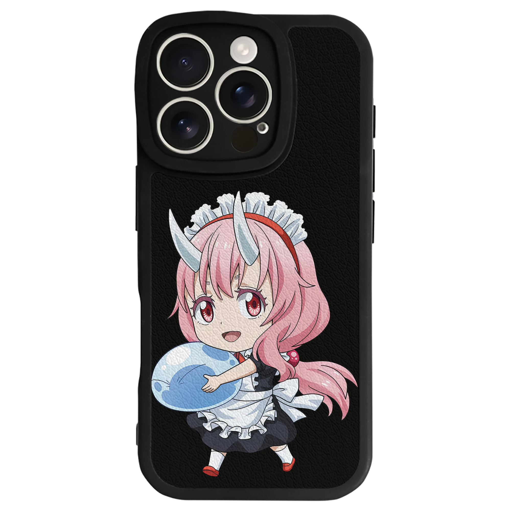 （画像用） 転スラ Regarding Reincarnated to Slime 【iPhone 16シリーズ対応】シリコンスマホケース（レザー調） 材質：シリコン